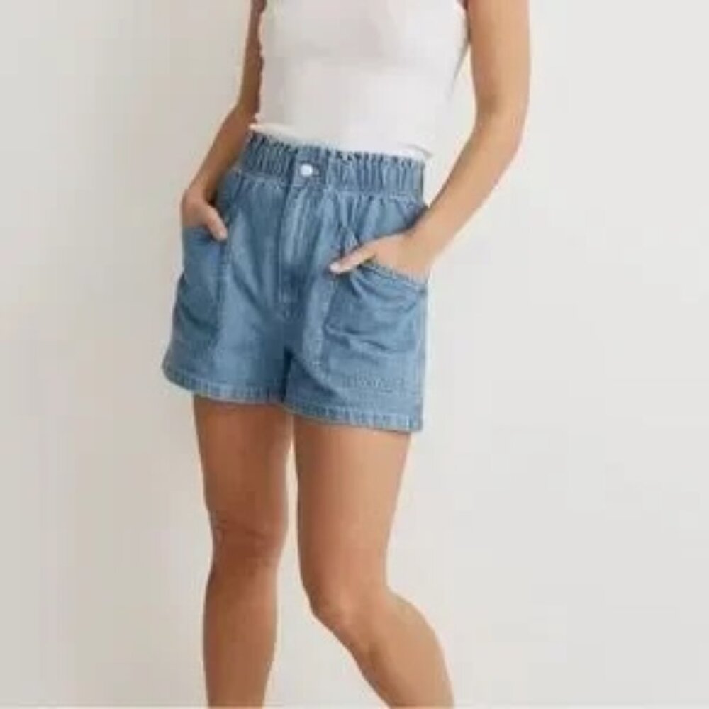 MADEWELL HIGH WAISTED DENIM SHORT SZ 25
